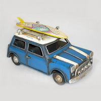 Декоративная модель ретро-автомобиля " MINI COOPER" 1970, синий Декоративная модель ретро-автомобиля " MINI COOPER" 1970, синий