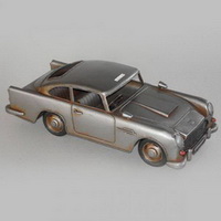 Декоративная модель ретро-автомобиля Джеймса Бонда 007 Casino Royale "Aston Martin" серебристый Декоративная модель ретро-автомобиля Джеймса Бонда 007 Casino Royale "Aston Martin" серебристый
